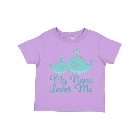 

Inktastic My Nana Loves Me Gift Toddler Boy or Toddler Girl T-Shirt