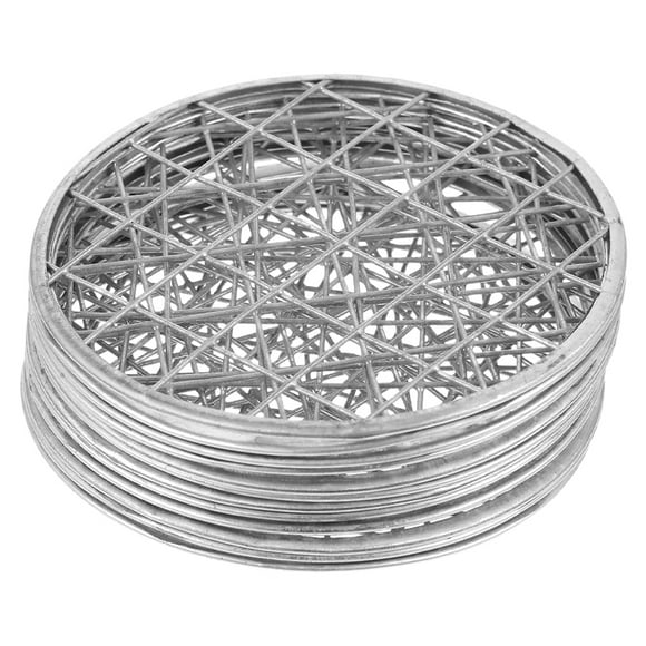 Grilles d'Organisateur pour Arrangements Floraux pour Pots Mason 14 Pcs Fer Argenté pour Usage Quotidien