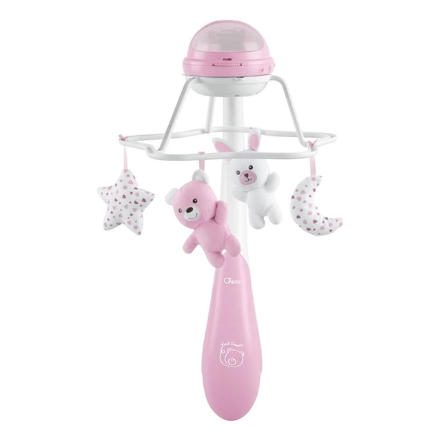 CHICCO First Dreams Móvil para Cunas 4 colgantes, 0 M Rosa