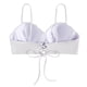 thumbnail image 2 of Prolriy Bikini Top de Tiras con Conchas Marinas Bikini Tops de Baño Push Up Traje de Baño Tops para Mujeres con Aros Traje de Baño Tops de Baño Sujetadores de Baño para Mujeres Blanco XL, 2 of 7
