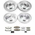 thumbnail image 3 of PowerStop Front and Rear Z26 Street Warrior Carbon-Fiber Ceramic Brake Pad and Drilled and Slotted Rotor Kit Fits: FORD Select Models K1383-26, 3 of 9