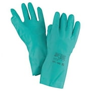 Alphatec Solvex Nitrile Gloves, Gauntlet Cuff, Unlined, Size 10, Green, 11 Mil | Bundle of 5 Dozen