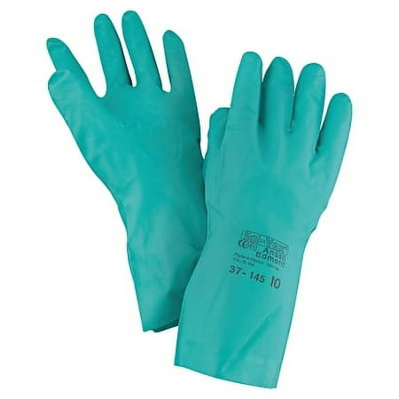 Alphatec Solvex Nitrile Gloves, Gauntlet Cuff, Unlined, Size 10, Green, 11 Mil | Bundle of 5 Dozen
