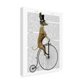 thumbnail image 2 of Trademark Fine Art 'Greyhound On Black Penny Farthing Bike' Canvas Art by Fab Funky, 2 of 3