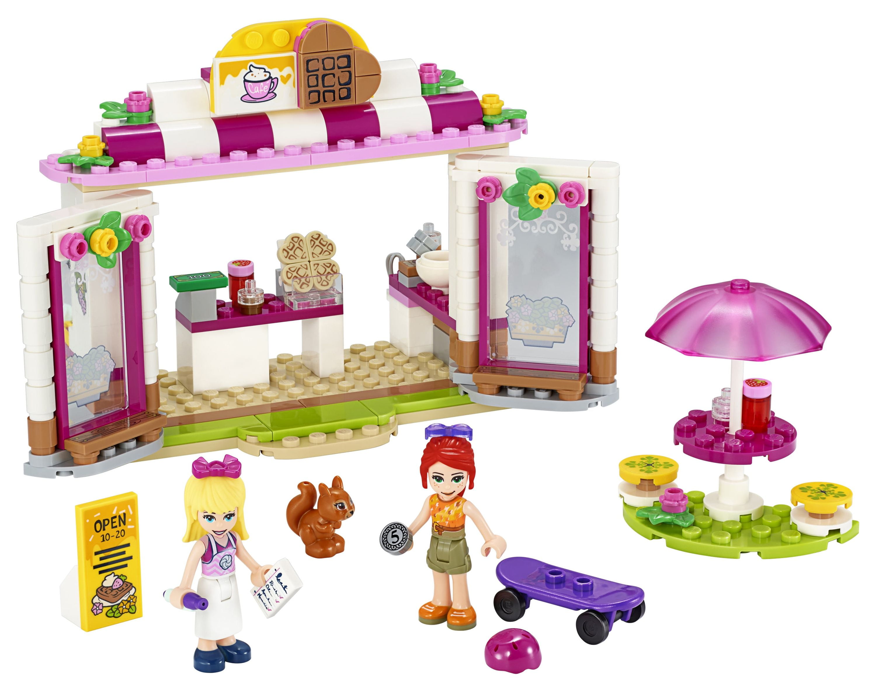 LEGO Friends Heartlake City Park Caf 41426 Playset with LEGO Friends Mia Stephanie and Caf Food for Creative Play 224 pieces