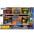 thumbnail image 2 of Monster Maniacs Ford Switch 'Ems 24 Piece Vehicle Gift Set, Friction Powered Vehicle Set with 4 Truck Chasis, 6 Truck Bodies Plus Accessories, Children Ages 3 Years and Up, 2 of 7