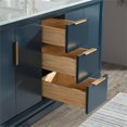 thumbnail image 4 of Water Creation Elizabeth 60" Wood Double Bathroom Vanity in Monarch Blue/Gold, 4 of 10