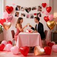 thumbnail image 3 of Paquete de globos unificados con forma de corazón, 12 globos de aluminio, 3 of 7