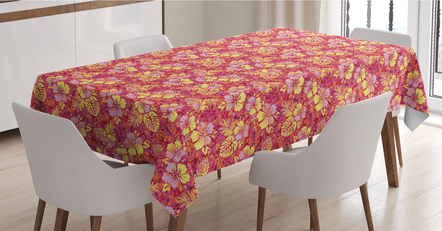 Textile 96'' L fabric Exotic tablecloth 