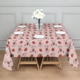 thumbnail image 3 of Pink Cow Strawberry Pattern Square Tablecloth,Waterproof Square Table Cover,Wipeable Spillproof Washable Table Cover for Home Kitchen Party Decor 42"X42"(107x107cm), 3 of 6