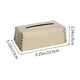 thumbnail image 3 of Caja de pañuelos de cuero con diseño moderno, servilletero decorativo para sala de estar o dormitorio, caja de pañuelos de gran capacidad con amplia apertura, material de poliuretano para una elegant, 3 of 6