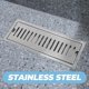 thumbnail image 4 of Rectangular Shower Drain with Pattern, 30cm, Compatible with Bathroom Floor Drain Replacement, 4 of 5
