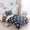 thumbnail image 4 of 3D Swan Leaves Floral Cartoon Pattern Funda de edredón Set Ropa de Cama Funda Nórdica, 4 of 8
