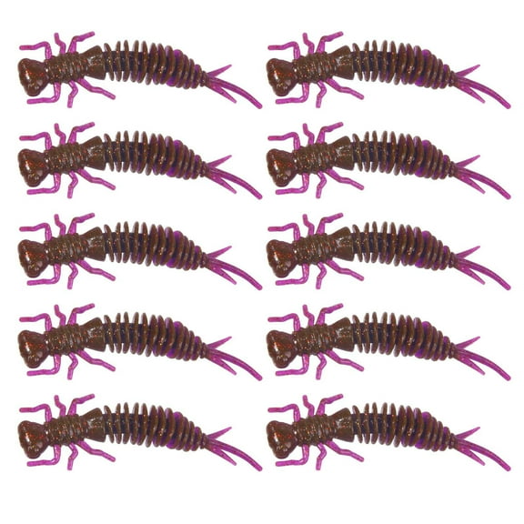 10 Pcs Fishing Soft Plastic Lures Tail Swimbaits Fishing Baits Fishing Tackle Box Baits Kit for Saltwater Freshwater Trout Bass Walleye Crappie