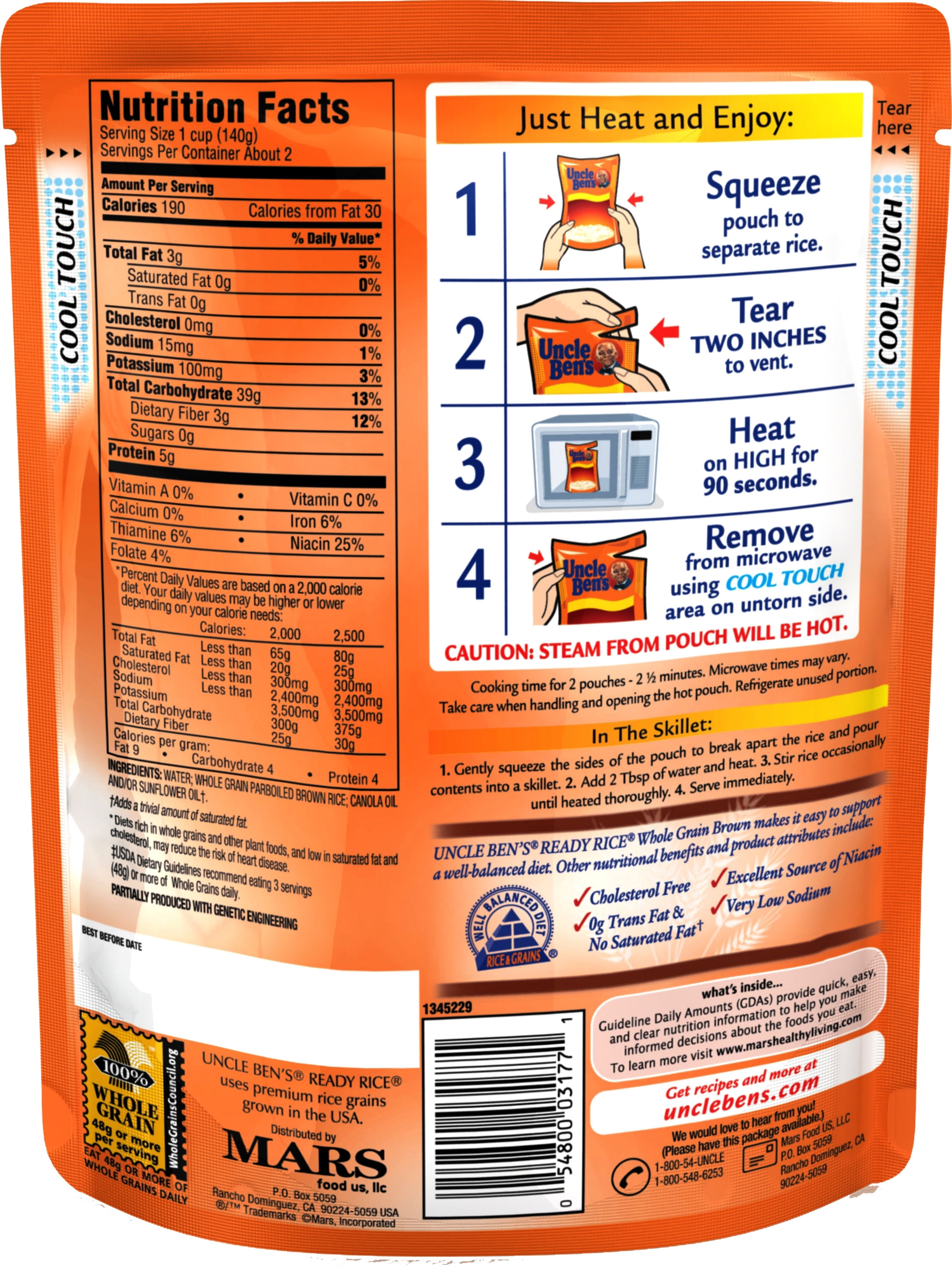 Uncle Ben S Brown Wild Rice Nutrition Facts Bios Pics