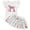 White, variant on WOYY Toddler Girls' Summer Outfits Cotton Short Sleeve Letter T Shirt Tutu Skirt Set, Sizes 4-5T