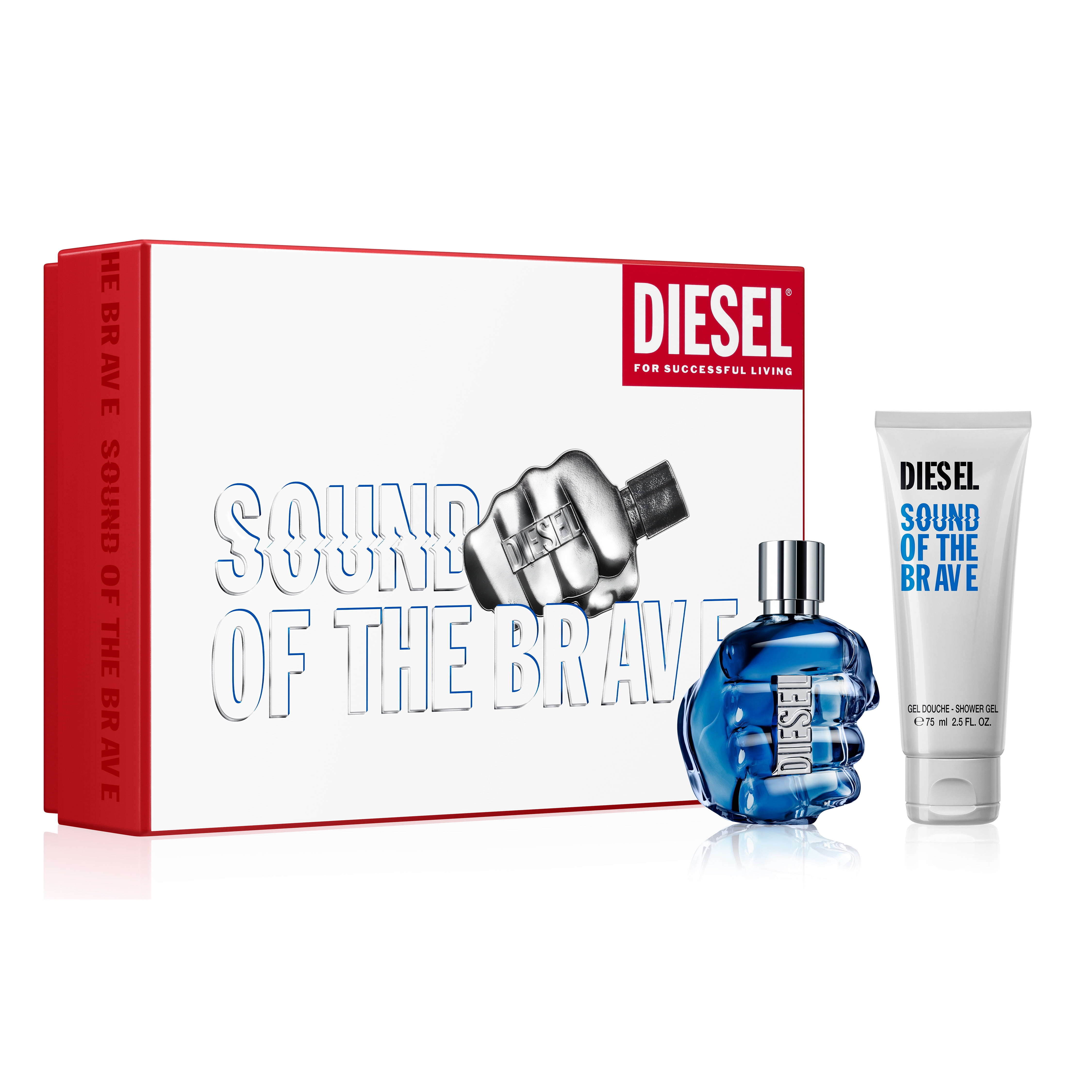 Diesel Only The Brave Men's Fragrance Gift Set Perfume, 2