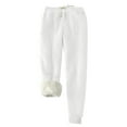 thumbnail image 2 of Moxiu Warm Pants for Women Winter Fleece Lined Sweatpants Wide Leg Elastic High Waisted Jogger Pants Drawstring Thermal Trousers 2025 White,XXXL, 2 of 7