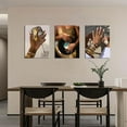 thumbnail image 3 of Trendy Leopard Wall Art Set of 3, Cheetah Wall Decor Aesthetic, Black Girl 8 Ball Poster Canvas Print Pictures Funky Lucky Artwork for Bedroom Living Room, 3 of 6