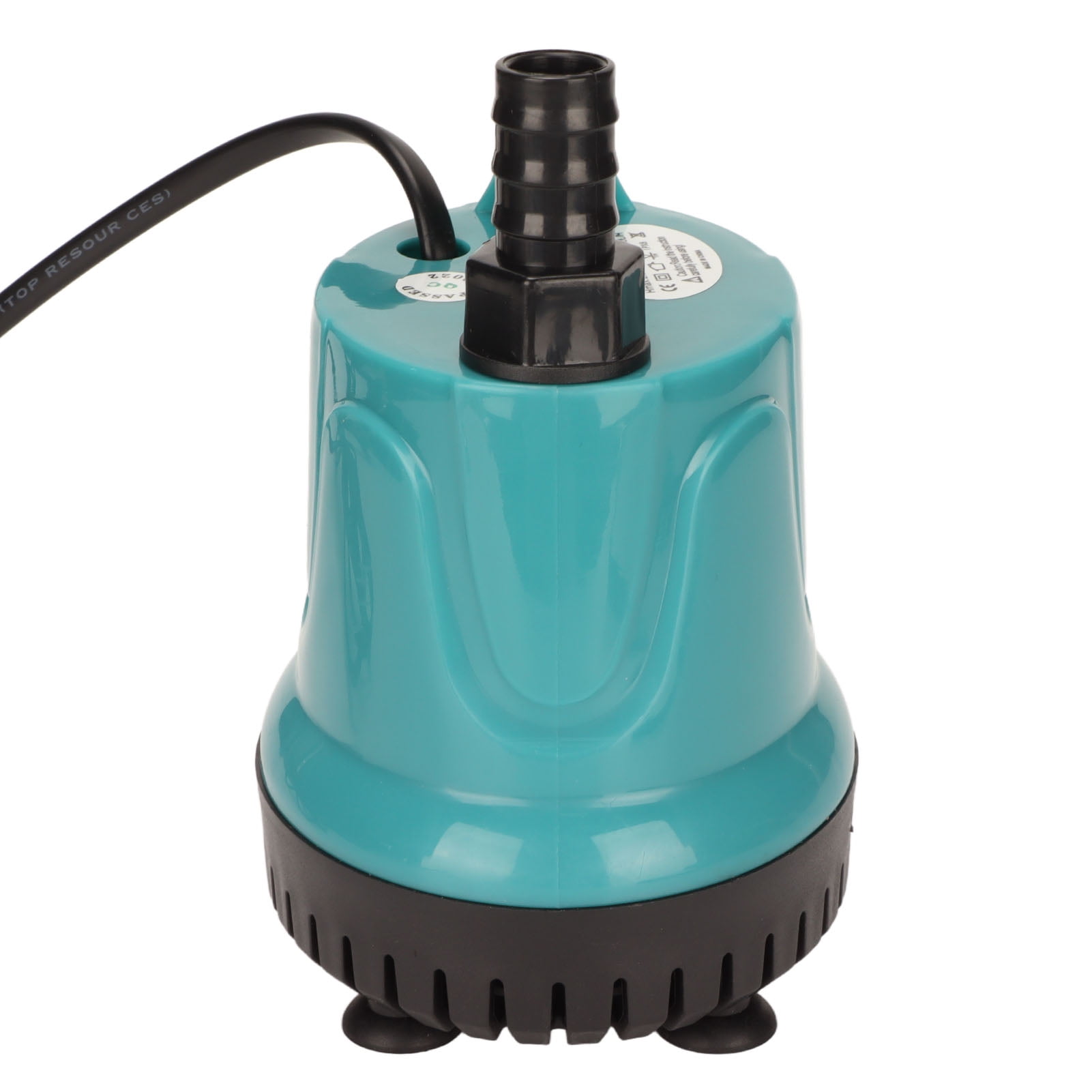 Nieyigj Submersible Water Pump 25W, Ultra Quiet Bottom Suction Fish Tank Aquarium Water Pump with 2 Nozzles, Energy Saving Pond Pump for Hydroponics, Aquariums, 13cm/5.12in x 12cm/4.72in, Black