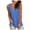 Blue, variant on GDREDA Gym Tank Top Women Tank Tops V Neck Basic Solid Color Casual Flowy Summer Sleeveless Shirts For Women 2024 Women's Tanks & Camis Black,S