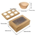 thumbnail image 4 of Moldes Para Pastel 100 Uds. Vasos de papel para magdalenas con 20 cajas para magdalenas, caja para pasteles y muffins, Mini moldes para pasteles Likrtyny Para estrenar, 4 of 9