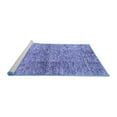 thumbnail image 2 of Ahgly Company Machine Washable Indoor Rectangle Abstract Blue Modern Area Rugs, 4' x 6', 2 of 4