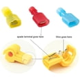 thumbnail image 2 of 60 conectores de alambre de pala de empalme rápido T-Tap, terminales de engarzado de alambre eléctrico, autopelado con kit de desconexión rápida macho de nailon completamente aislado, 30 pares, 2 of 5