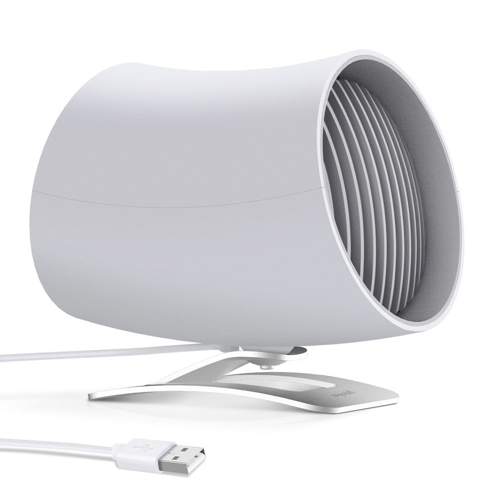 GLiving Desk Fan Small Table Fan with Strong Airflow Ultra Quiet Portable Fan Speed Personal Fan