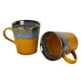 thumbnail image 3 of Studio Pottery Flow Design Ceramic Coffee Mugs Set Of 2 - 300ml Each, Golden | Milk Mugs | Chai Cups | Tea Cups & Mugs, 3 of 5