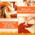 thumbnail image 4 of SLYNSHome Fall Throw Blanket Patchwork Pumpkin Maple Leaf Print Soft Flannel Fleece Cozy Lightweight Decorative Blanket For Couch Sofa Bed Thanksgiving Holiday Home Decor, 4 of 7