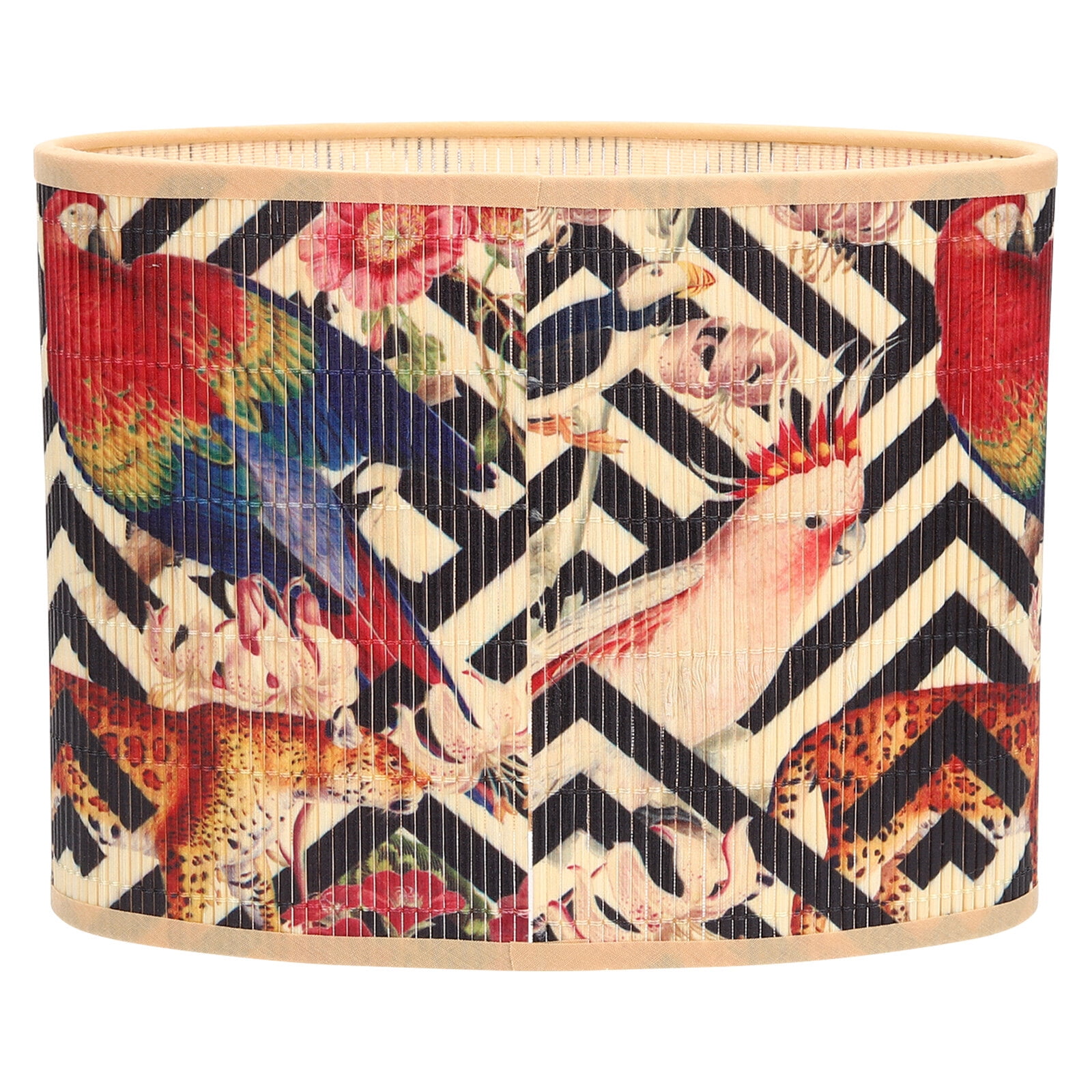 Homemaxs Bamboo Lamp Shade Oval Lamp Shade Cover Replacement Lampshade for Table Lamp