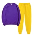 thumbnail image 2 of ShomPort Sweatsuit Women Two Piece Outfits Solid Color Pullover Sweatshirts And Cinch Bottom Pants Tracksuits, 2 of 5