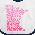 thumbnail image 4 of Inktastic Minnesota Silhouette Mandala Boys or Girls Baby Bib, 4 of 4