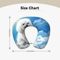 thumbnail image 5 of Gaeub Cute Cloud Bichon Frise Print Memory Foam Travel Pillow,U-Shaped Neck Pillow,Head Neck Support Airplane Pillow,Flight Pillow for Traveling,Car,Home,Office,Washable Cover, 5 of 8