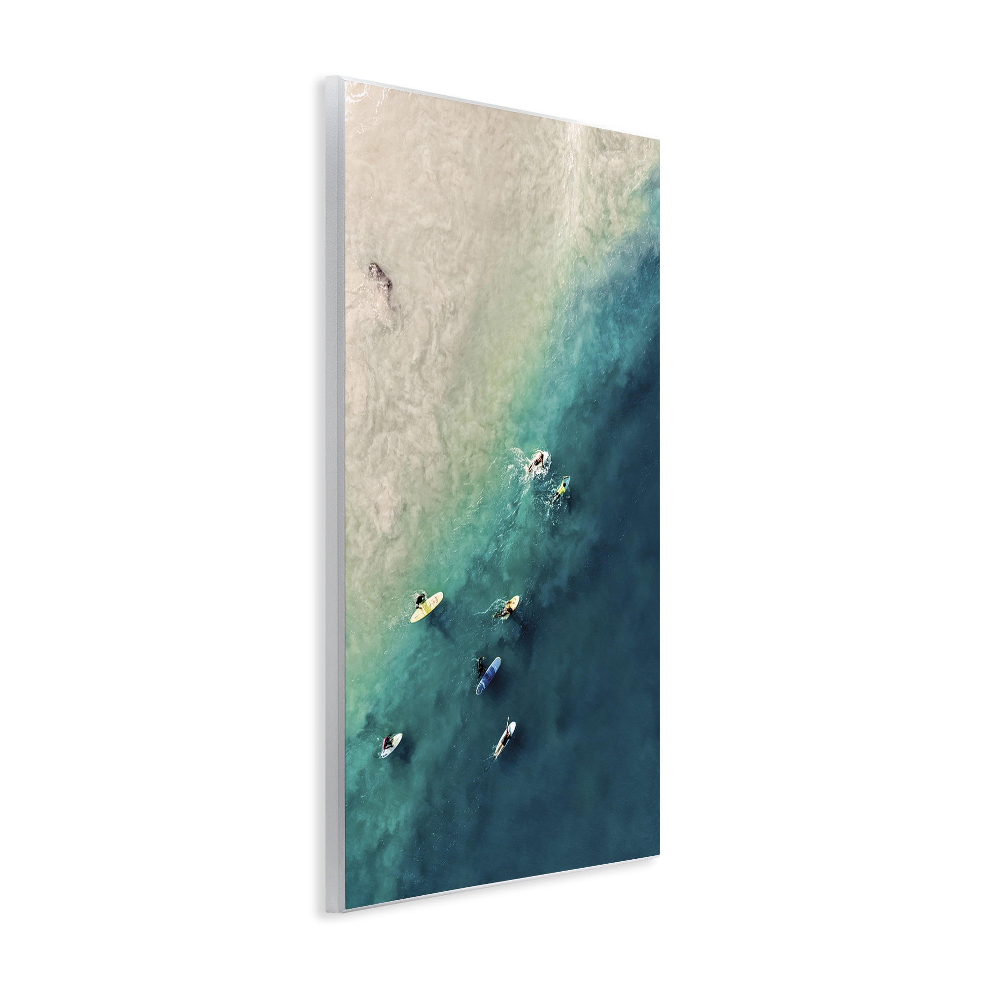Stupell Industries Surfers on Vivid Shore Nautical & Beach Photography Unframed Art Print Wall Art, 13 x 19