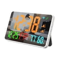 thumbnail image 2 of Reloj despertador digital Reloj de escritorio Números grandes Reloj con espejo Reloj eléctrico de 12/24 horas Alarma con repetición para el hogar Pers, 2 of 9