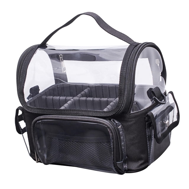 Neceser de viaje para cosméticos, neceser de viaje, organizador portátil de gran capacidad para estuche de maquillaje, equipaje de mano para el hogar,