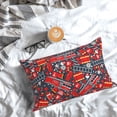 thumbnail image 3 of Salouo Fire Sign Pattern Pillow Cases,1PC Pillow Covers with Envelope Closure Decorative Pillow Case for Bed Couch,Pillows Not Included-14"x20", 3 of 6