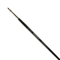 Creative Mark Hamburg Premiere Professional Oil Painting Brushes - Round #18 Oil Paint Brush - Handmade in Germany, Natural & Synthetic Hair Blend, Long Triple-Lacquered Birch Handle