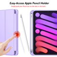 thumbnail image 3 of Funda iMieet para iPad mini 7/6 2024/2021 con soporte para lápices, color morado, 3 of 7