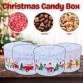 thumbnail image 6 of Christmas-Themed Plastic Containers with Lids, 12.5-oz Clear Printed (Set of 2-Design Varies) Santa Gingerbread Men Holiday Trucks Garden Gnomes Food Safe Container w/ Bonus Snoep in Beperkte Oplage, 6 of 7