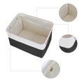 thumbnail image 3 of REGALWOVEN Storage Cube  for Shelves Closet, 3 Pcs Fabric Storage Bin with Handles, Collapsible Storage Basket for Organizing Clothes Black 15*11*9.4in, 3 of 6