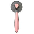 thumbnail image 1 of Pet Self Cleaning Brush Curved Teeth Water Washable Cat Grooming Brush with Comfortable Handle for Cats Dogs Pink, 1 of 1