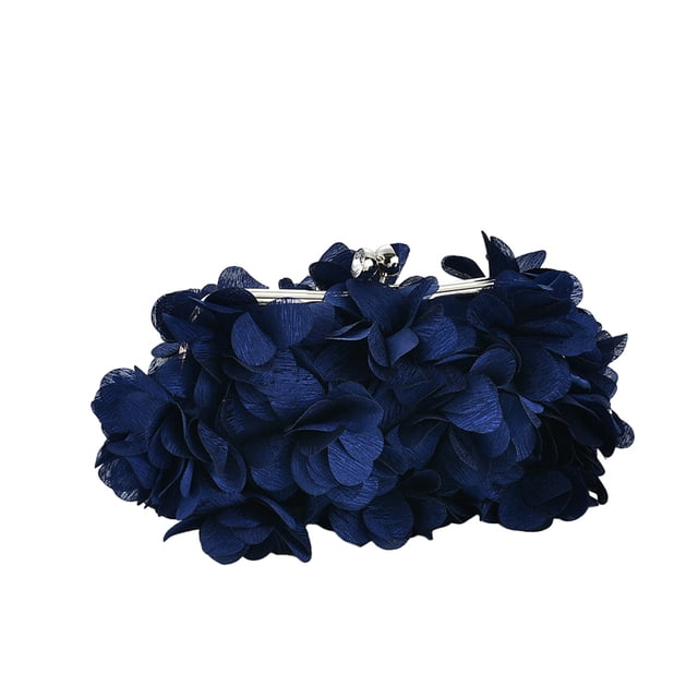 Wweixi Fashionable And Convenient Durable Handbag For Party And Wedding Lightweight Functional Handbags Stylish dark blue 1