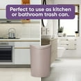 thumbnail image 6 of Superio Small Modern Trash Can with Lid 6 Liter taupe,, 6 of 9