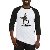 CafePress - Kiniart Tricolor Corgi Baseball Jersey - Cotton Baseball Jersey, 3/4 Raglan Sleeve Shirt