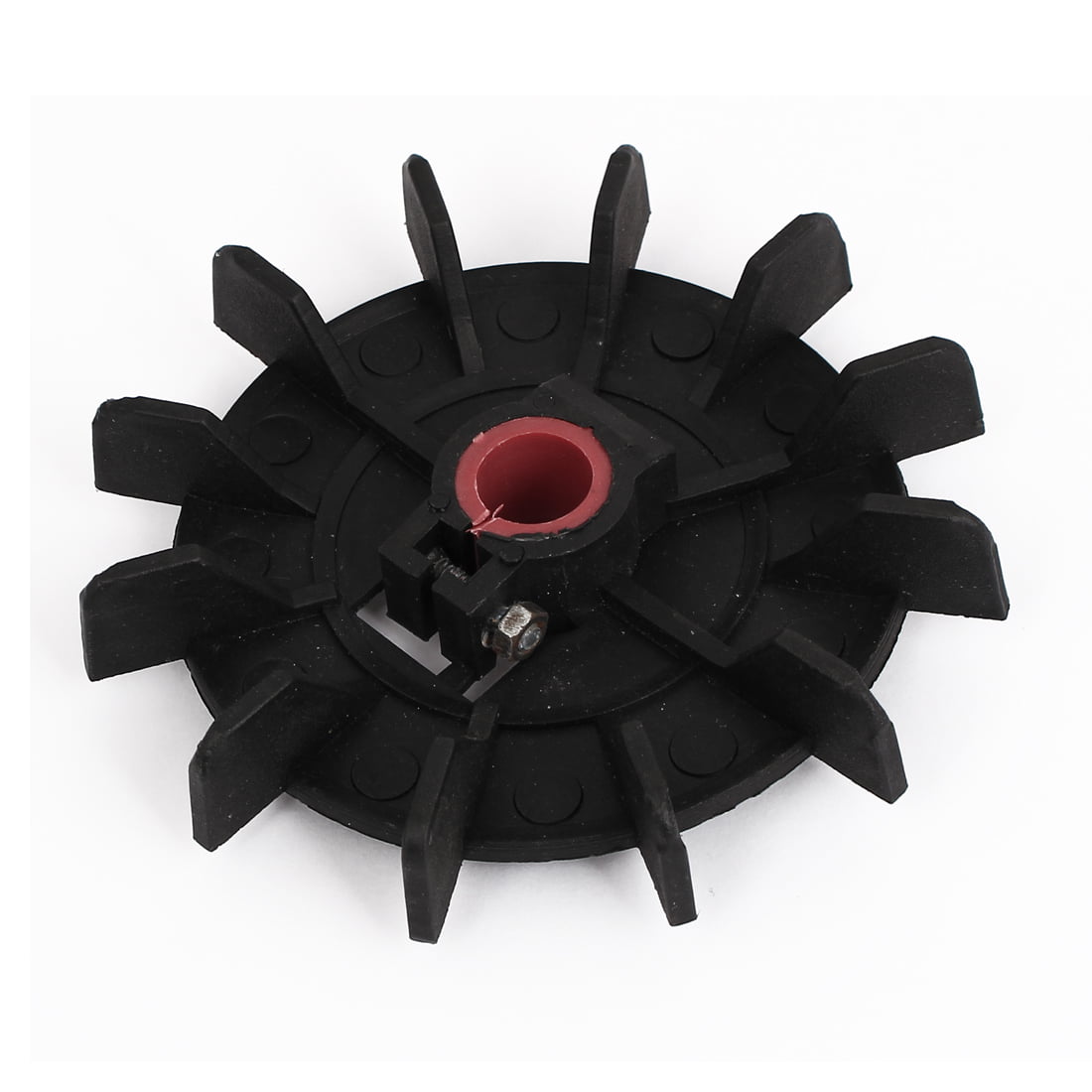 Adjustable 15mm Inner Dia Plastic 12 Vanes Motor Fan Vane Black 2PCS 