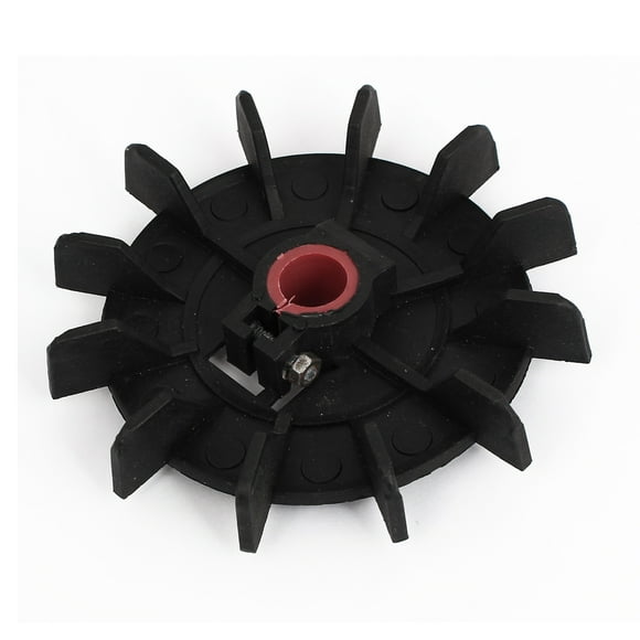 14mm Inner Diameter Plastic 12 Impeller Motor Fan Vane Wheel Replacement Black