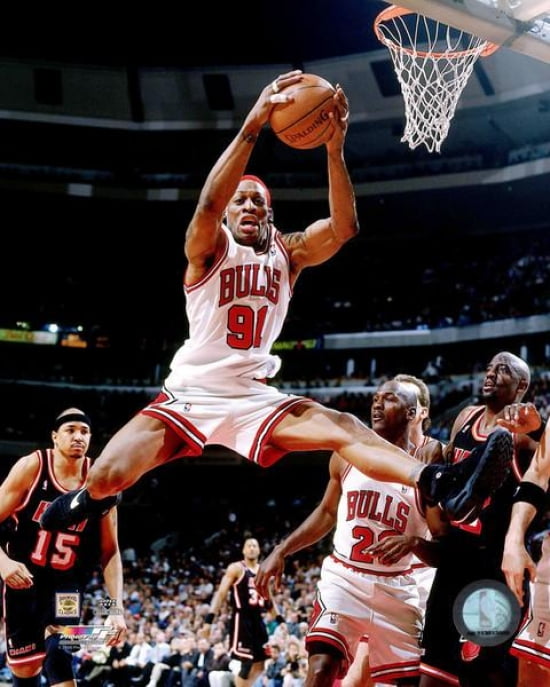 Dennis Rodman 1996 Photo Print